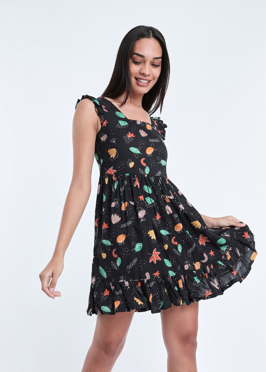 The Born to Fly Fit & Flare Dress Clime
